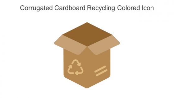 Corrugated Cardboard Recycling Colored Icon In Powerpoint Pptx Png And Editable Eps Format