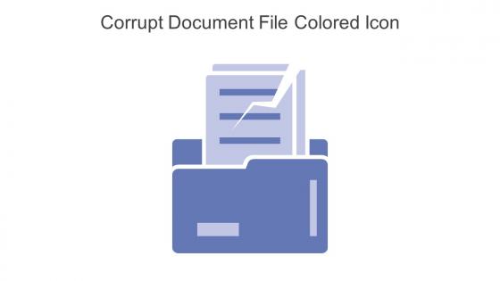 Corrupt Document File Colored Icon In Powerpoint Pptx Png And Editable Eps Format