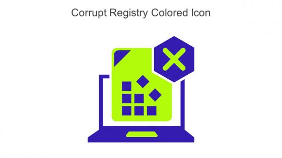 Corrupt Registry Colored Icon In Powerpoint Pptx Png And Editable Eps Format