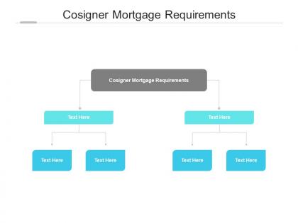 Cosigner mortgage requirements ppt powerpoint presentation file introduction cpb