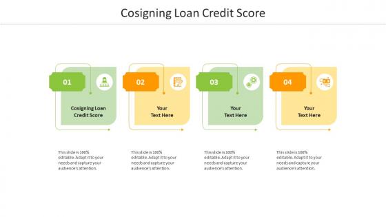 Cosigning loan credit score ppt powerpoint presentation inspiration information cpb