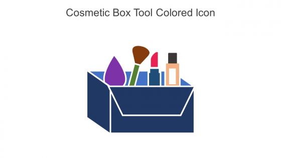 Cosmetic Box Tool Colored Icon In Powerpoint Pptx Png And Editable Eps Format