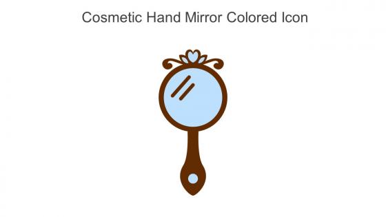 Cosmetic Hand Mirror Colored Icon In Powerpoint Pptx Png And Editable Eps Format