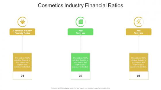 Cosmetics Industry Financial Ratios In Powerpoint And Google Slides Cpb