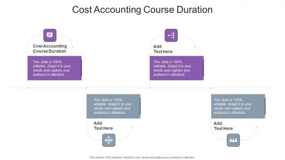 Cost Accounting Course Duration In Powerpoint And Google Slides Cpb