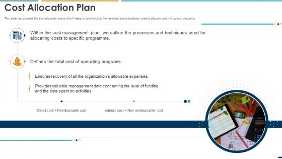 Cost Allocation Plan Slide Summarizing Methods Procedures Ppt Guidelines
