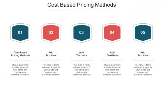 Cost Based Pricing Methods Ppt Powerpoint Presentation Summary Samples Cpb