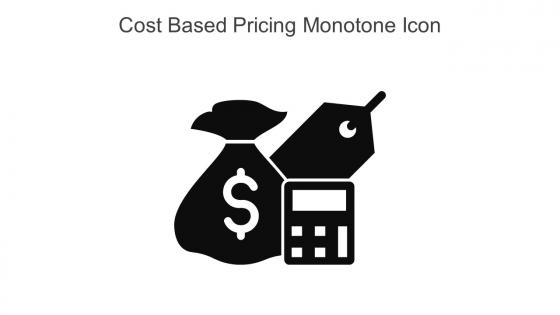 Cost Based Pricing Monotone Icon In Powerpoint Pptx Png And Editable Eps Format