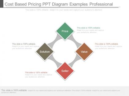 Cost based pricing ppt diagram examples professional