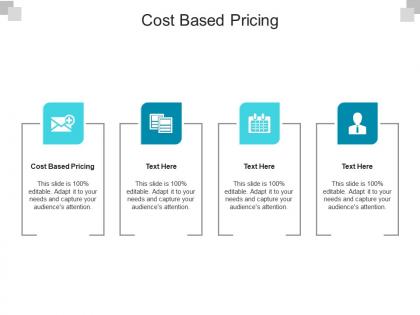 Cost based pricing ppt powerpoint presentation ideas design templates cpb