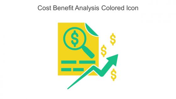Cost Benefit Analysis Colored Icon In Powerpoint Pptx Png And Editable Eps Format