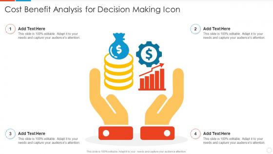 Cost Benefit Analysis For Decision Making Icon