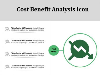 Cost benefit analysis icon