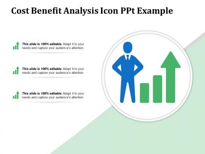 Cost benefit analysis icon ppt example