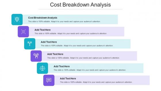 Cost Breakdown Analysis Ppt Powerpoint Presentation Model Examples Cpb