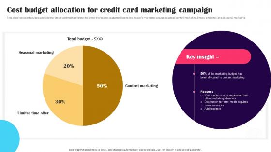 Cost Budget Allocation For Credit Card Promotion Strategies To Advertise Credit Strategy SS V