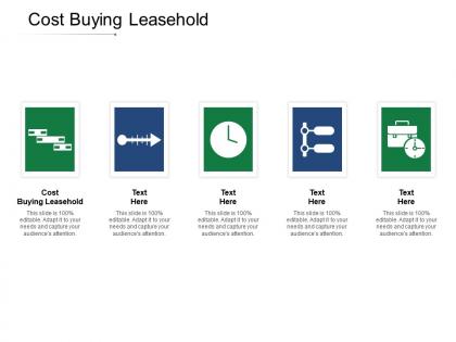 Cost buying leasehold ppt powerpoint presentation professional example cpb
