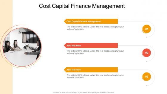 Cost Capital Finance Management In Powerpoint And Google Slides Cpb