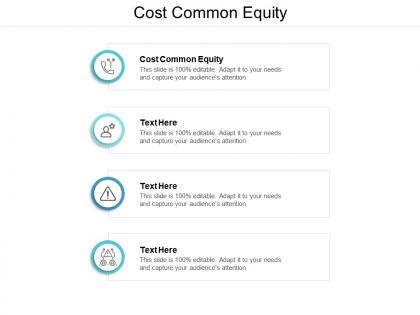 Cost common equity ppt powerpoint presentation professional graphics cpb