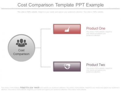 Cost comparison template ppt example