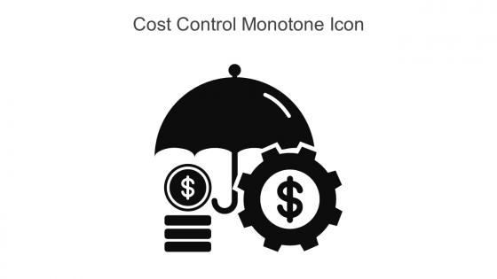 Cost Control Monotone Icon In Powerpoint Pptx Png And Editable Eps Format