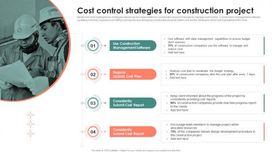 Cost Control Strategies For Construction Project