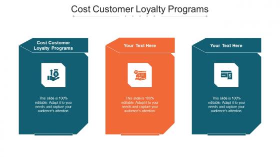 Cost Customer Loyalty Programs Ppt Powerpoint Presentation Slides Summary Cpb