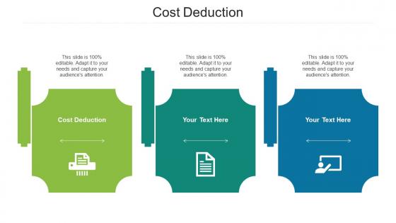 Cost Deduction Ppt Powerpoint Presentation Portfolio Templates Cpb