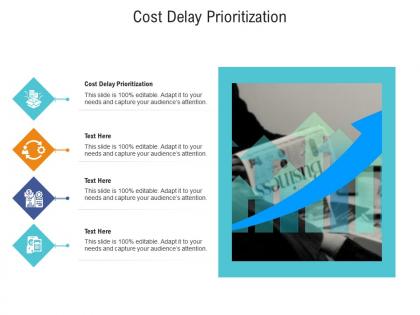 Cost delay prioritization ppt powerpoint presentation show templates cpb