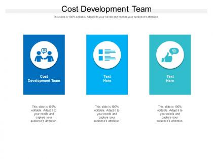 Cost development team ppt powerpoint presentation file guidelines cpb