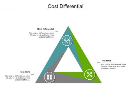 Cost differential ppt powerpoint presentation pictures background designs cpb