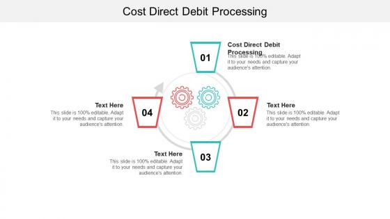 Cost direct debit processing ppt powerpoint presentation layouts inspiration cpb