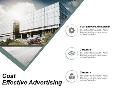 Cost effective advertising ppt powerpoint presentation infographic template ideas cpb