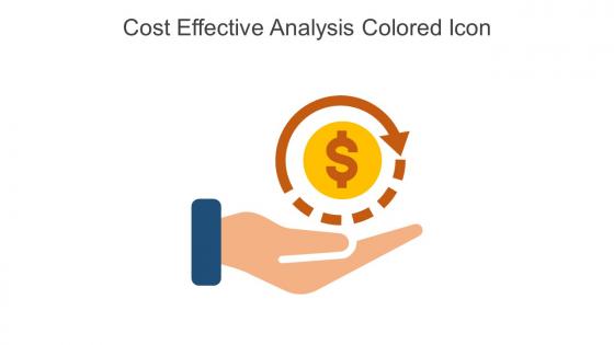Cost Effective Analysis Colored Icon In Powerpoint Pptx Png And Editable Eps Format