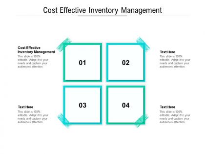 Cost effective inventory management ppt powerpoint presentation professional cpb