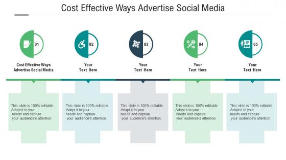 Cost effective ways advertise social media ppt powerpoint presentation styles ideas cpb