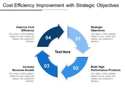 Cost efficiency improvement with strategic objectives
