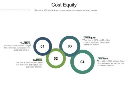 Cost equity ppt powerpoint presentation slides background image cpb