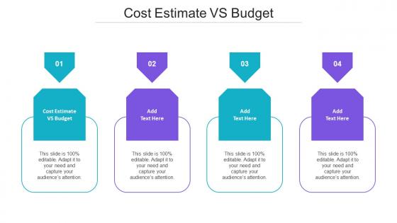 Cost Estimate VS Budget Ppt Powerpoint Presentation Design Ideas Cpb