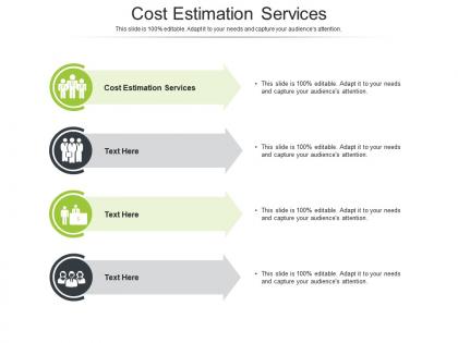 Cost estimation services ppt powerpoint presentation gallery slides cpb