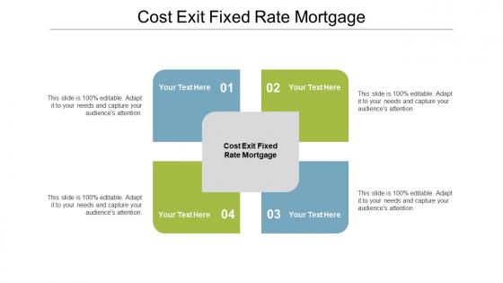 Cost exit fixed rate mortgage ppt powerpoint presentation slides show cpb