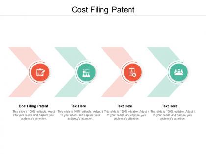 Cost filing patent ppt powerpoint presentation pictures template cpb