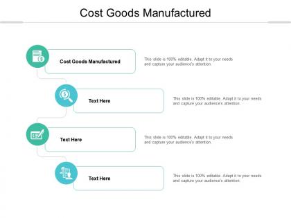 Cost goods manufactured ppt powerpoint presentation styles ideas cpb