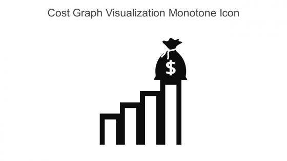 Cost Graph Visualization Monotone Icon In Powerpoint Pptx Png And Editable Eps Format
