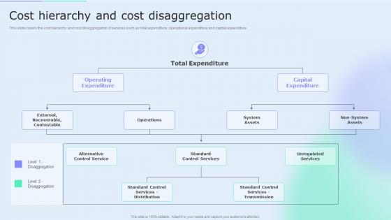 Cost Hierarchy And Cost Disaggregation Accounting Tools Cost Allocation Ppt Clipart