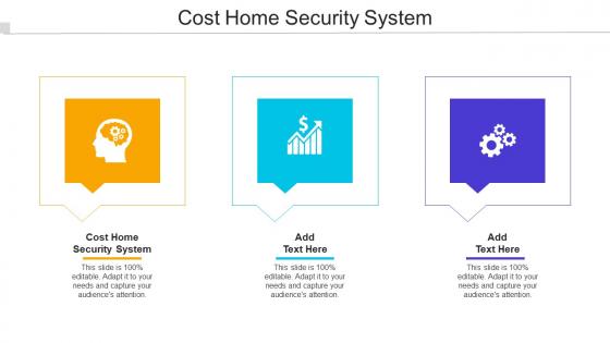 Cost Home Security System Ppt Powerpoint Presentation Gallery File Formats Cpb