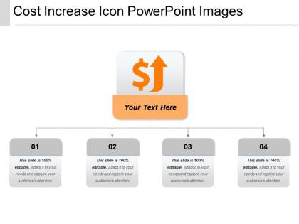 Cost increase icon powerpoint images