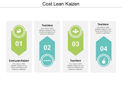 Cost lean kaizen ppt powerpoint presentation show example introduction cpb