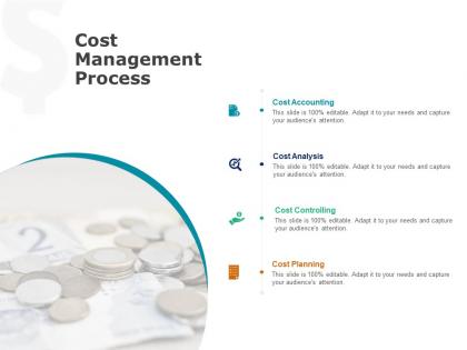 Cost management process cost planning ppt powerpoint presentation styles portrait
