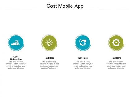 Cost mobile app ppt powerpoint presentation infographic template icon cpb